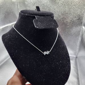 Sterling Silver 925 Signed Dainty Song Bird Necklace